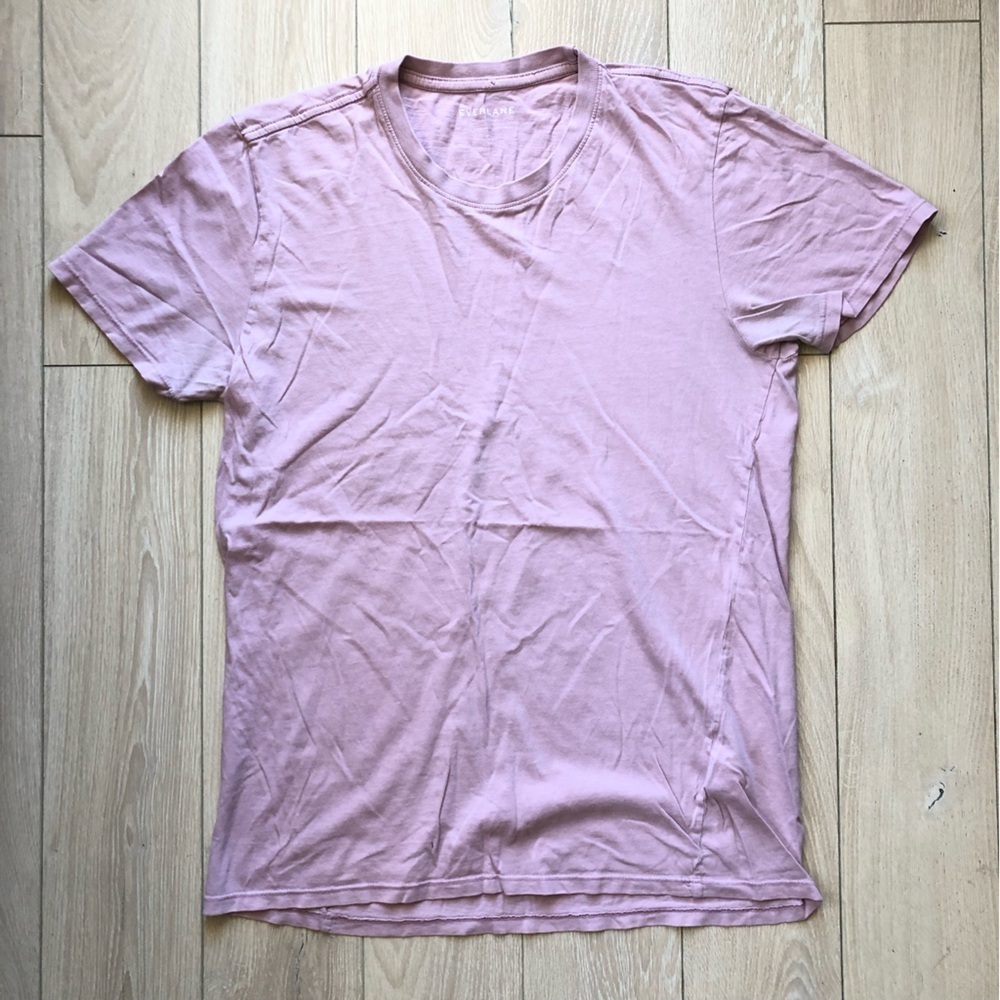Everlane Classic T Shirt in Faded Pink Made in USA Men's Size M